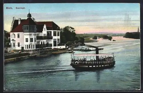AK Metz, Restaurant Sauvage und Passagierboot
