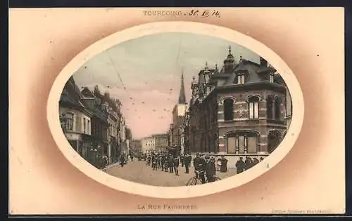 AK Tourcoing, La Rue Faidherbe