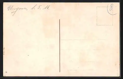 AK Budapest, Kalvin ter, Kalvinplatz, Kavallerist