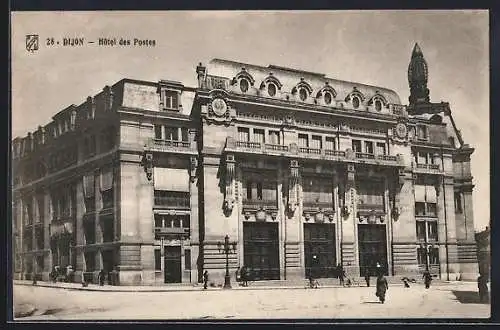 AK Dijon, Hôtel des Postes, Aussenansicht des Posthotels