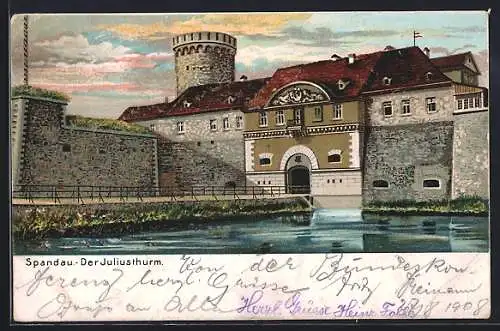 AK Berlin-Spandau, der Juliusturm