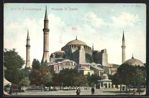 AK Constantinople, Mosquee St. Sophie