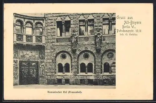 AK Berlin-Tiergarten, Restaurant Alt-Bayern, Potsdamerstrasse 10 /11, Inh.. G. Oehlke