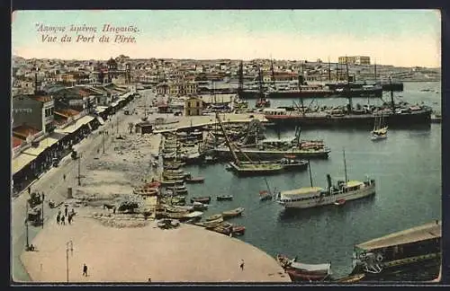 Künstler-AK Pirée, Vue du Port