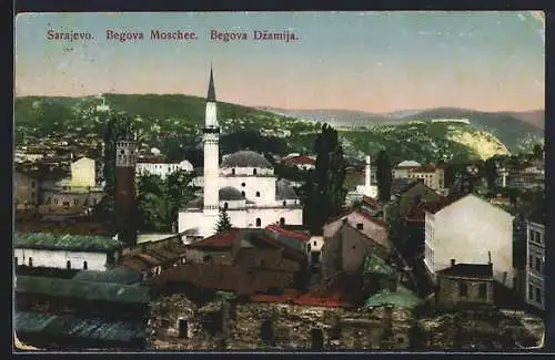 AK Sarajewo, Teilansicht mit Begova Moschee / Begova Dzamija