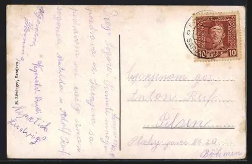 AK Sarajewo, Teilansicht mit Begova Moschee / Begova Dzamija