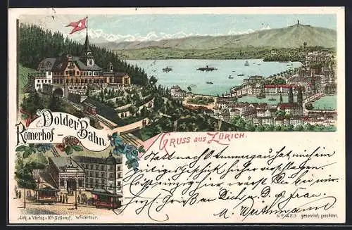 Lithographie Zürich, Dolder Bahn-Römerhof