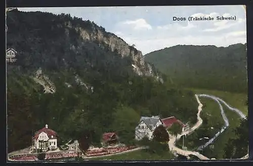 AK Doos / Fränk. Schweiz, Teilansicht aus der Vogelschau