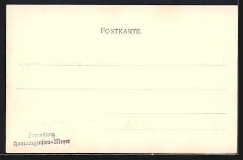 AK Hamburg-St.Georg, Alsterpartie an der Gurlitt-Insel