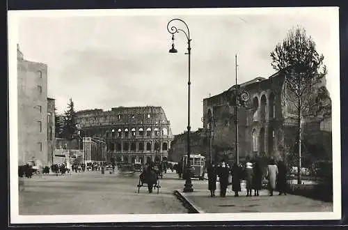 AK Roma, Rue de l`Empire et Colisée
