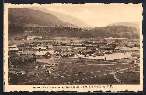 AK Huy, Aide aux Personnes Déplacées, 35, Rue du Marché, Aspect d`un camp où vivent depuis 8 ans des vieillards