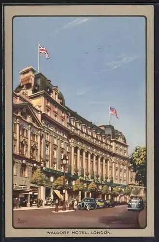 Künstler-AK London, Waldorf Hotel