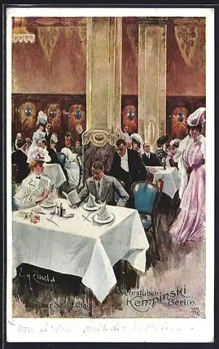 AK Berlin, Weinstuben Kempinski, Gelber Saal