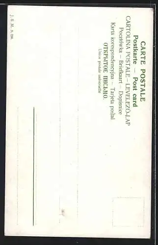 AK Jagdstillleben mit Dackel im Jägerrucksack