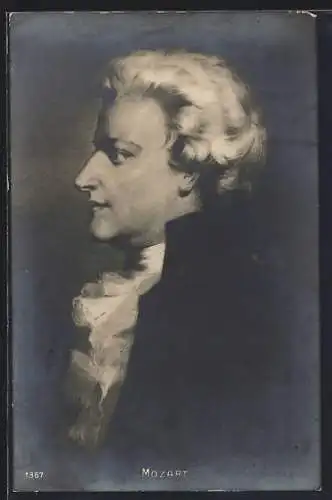 AK Wolfgang Amadeus Mozart Portrait