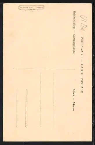 AK Louvain, tour dite de Jansénius, institut Paridaens