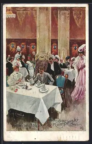 AK Berlin, Weinstuben Kempinski, Gelber Saal