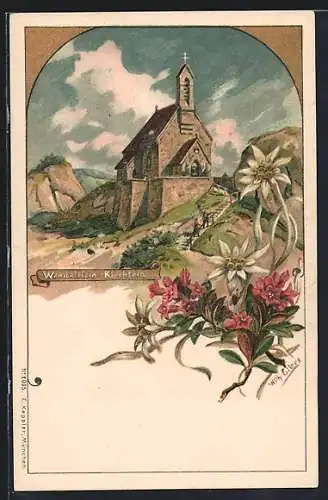 Lithographie Bayrischzell, Wendelstein-Kirchlein