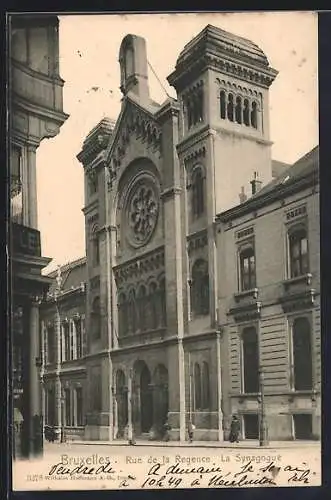 AK Bruxelles, Rue de la Regence, Synagoge