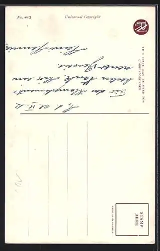 Künstler-AK Harrison Fisher: What will she say? Dame auf Korbstuhl neben Herrn im Smoking
