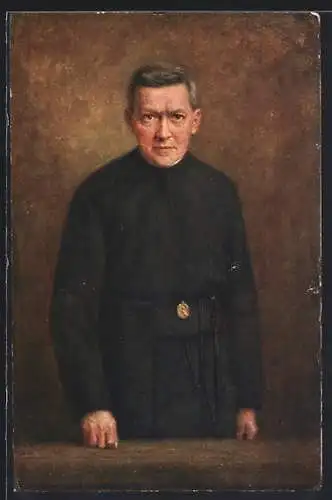 Künstler-AK P. Heinrich Abel S. J. im Porträt