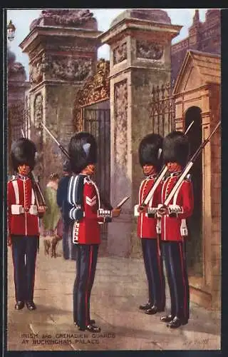 AK Irish and Grenadier Guards at Buckingham Palace, Garde