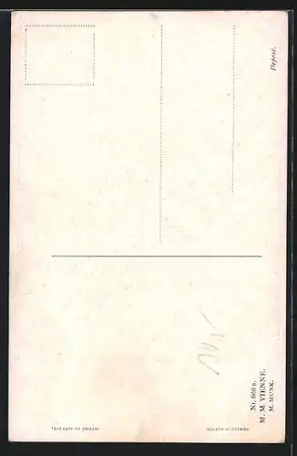Künstler-AK Clarence F. Underwood: A Pansy for a Thought