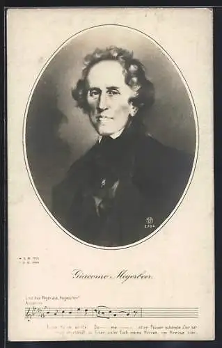 AK Portrait von Giacomo Meyerbeer
