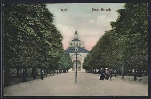 AK Wien, Blick auf Prater Rotunde