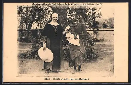 AK Inde, Congrégation de Saint-Joseph de Cluny, Filleule à vendre- Qui sera Marraine?
