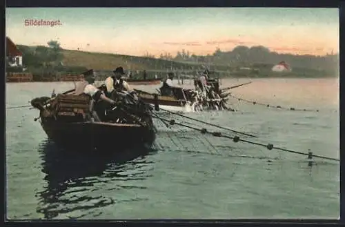 AK Sildefangst, Fischer bei der Arbeit