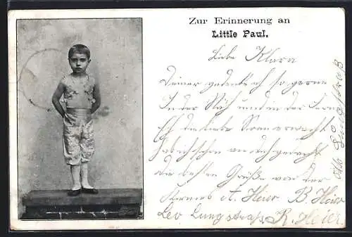 AK Akrobat Little Paul im Kostüm
