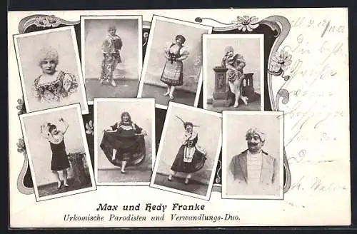 AK Max und Hedy Franke, Urkomische Parodisten und Verwandlungs-Duo