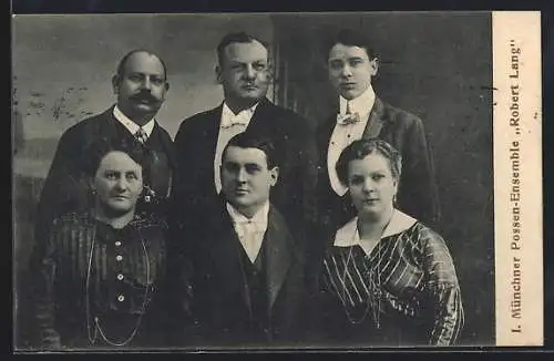 Foto-AK Münchener Possen-Ensemble Robert Lang