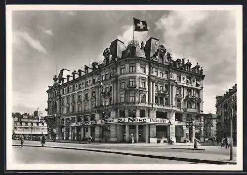 AK Zürich, Bahnhofsplatz Restaurant Du Nord