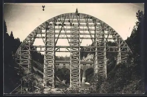 AK Urnäsch, Die Hundwilertobel-Brücke