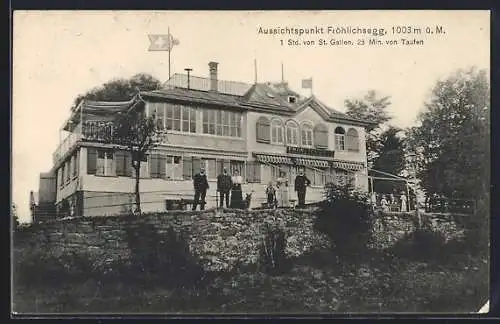 AK Teufen, Fröhlichsegg, Partie am Gasthaus