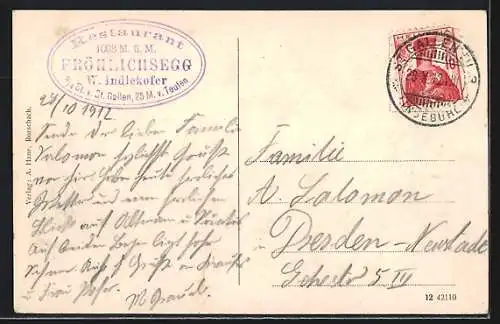 AK Teufen, Fröhlichsegg, Partie am Gasthaus