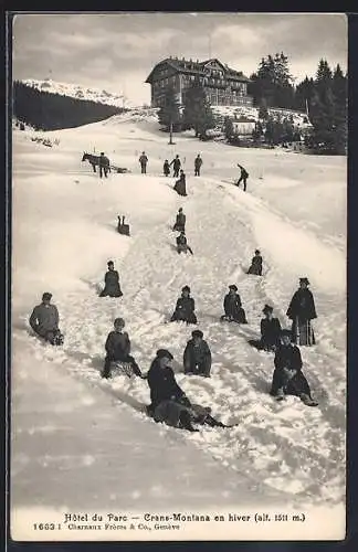 AK Crans-Montana, Hotel du Parc en hiver