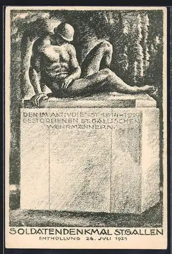 AK St. Gallen, Soldatendenkmal