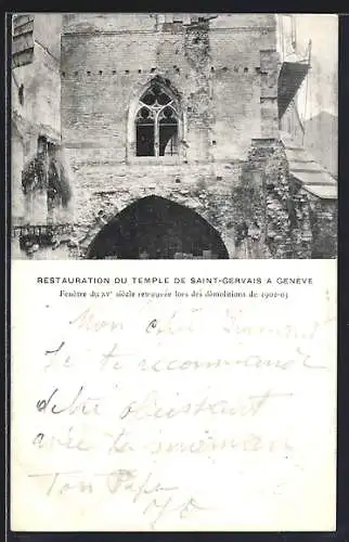 AK Genève, Restaurant du Temple de Saint-Gervais