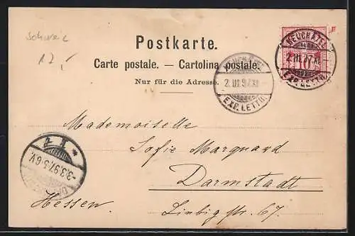 AK Neuchâtel, Ortsansicht mit dem Schloss, Uferpartie, Ortspartie