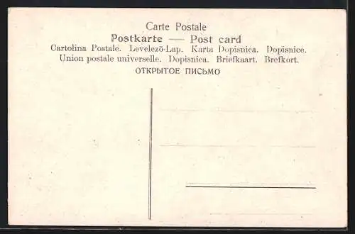 AK Junge reiter mit seiner Mutter auf einem Pferd, muss sich übergeben