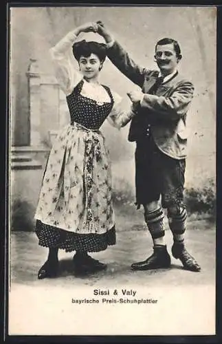 AK Sissi & Valy, bayerische Preis-Schuhplattler