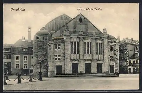AK Osnabrück, Blick auf Neues Stadt-Theater
