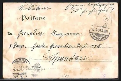 AK Mülheim a. d. Ruhr, Ortschaft mit Brücke im Vordergrund