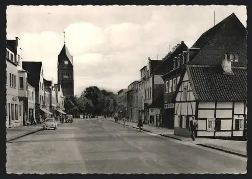 AK Langenfeld-Immigrath, Blick in die Solinger Strasse