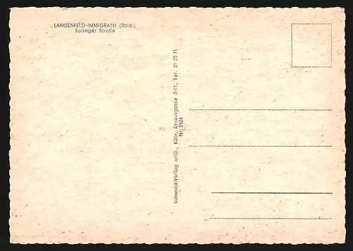 AK Langenfeld-Immigrath, Blick in die Solinger Strasse