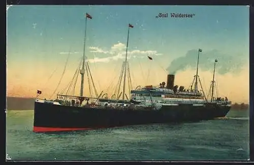 AK Passagierschiff Dampfer Graf Waldersee