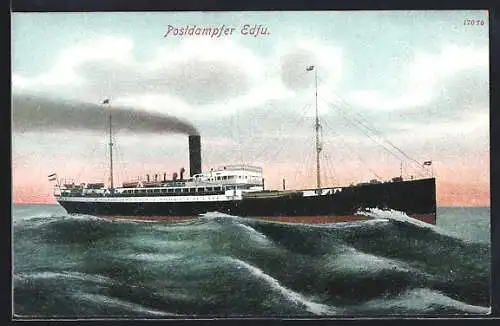 AK Postdampfer Edfu auf hoher See